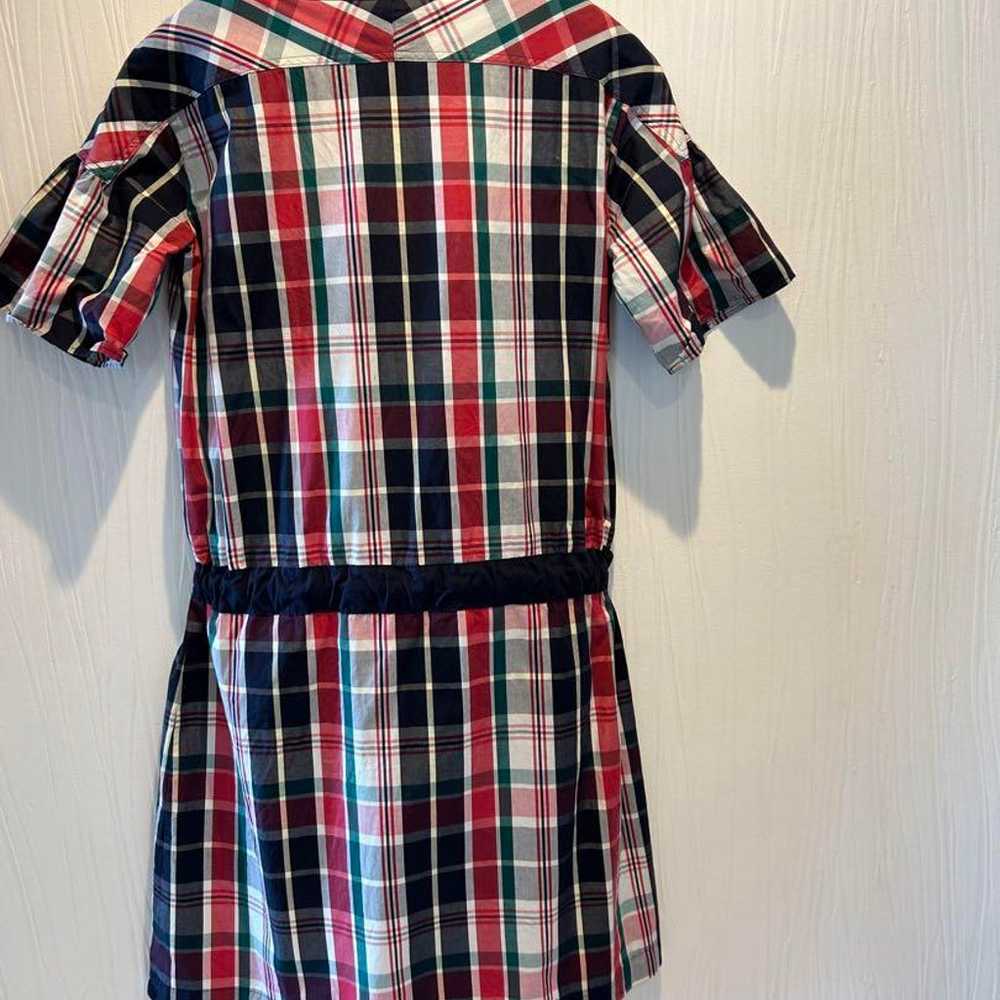 FRED PERRY Checked Short Sleeve Dress M - image 4