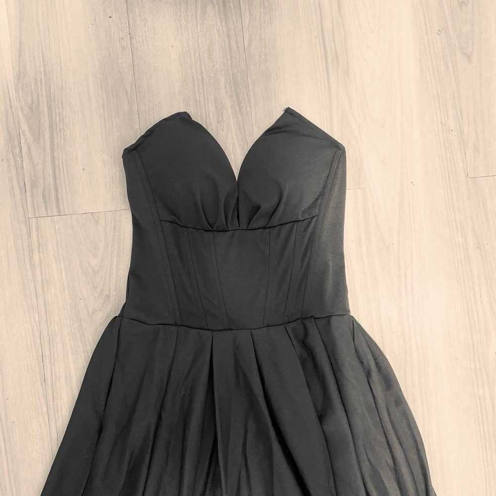 Brand new Black Strapless Long Dress L - image 2