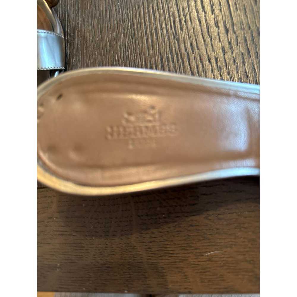 Hermès Oran leather mules - image 4