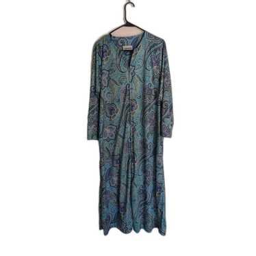 VTG Women's Anthony Richards 3/4 zip boho paisley… - image 1