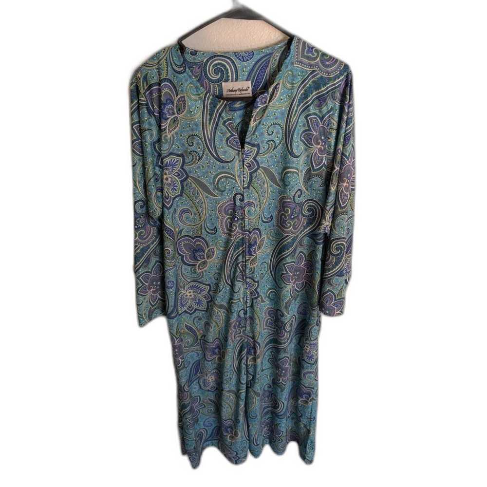 VTG Women's Anthony Richards 3/4 zip boho paisley… - image 3