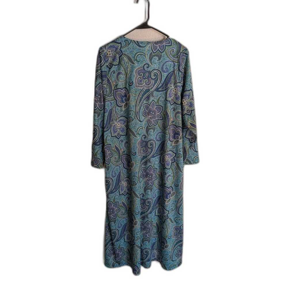 VTG Women's Anthony Richards 3/4 zip boho paisley… - image 4