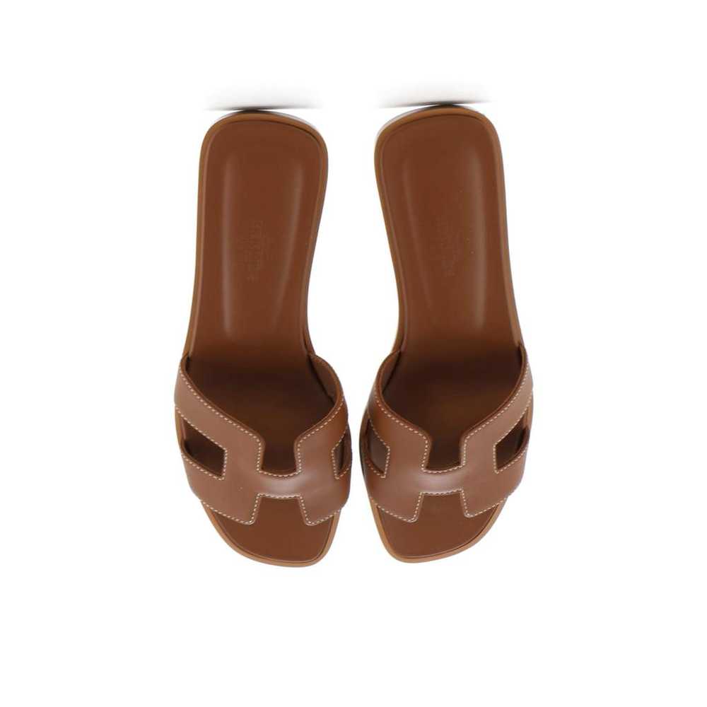 Hermès Leather sandal - image 2