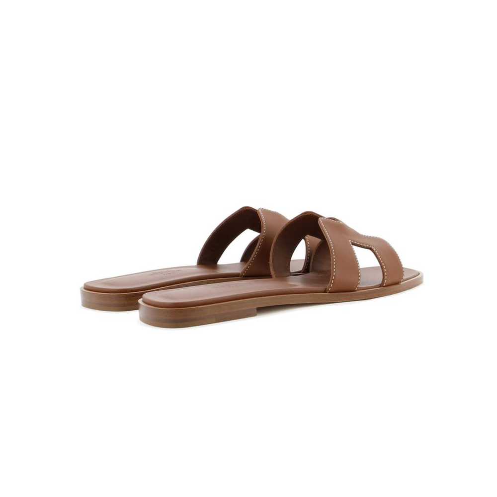 Hermès Leather sandal - image 3