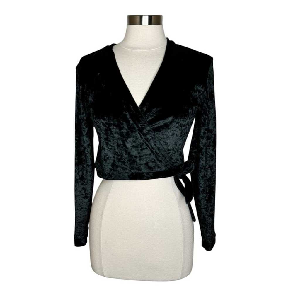 Victoria’s Secret Heart Label Vintage Velvet Wrap… - image 1