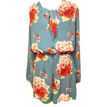 Forever 21 Floral Long Sleeve Romper