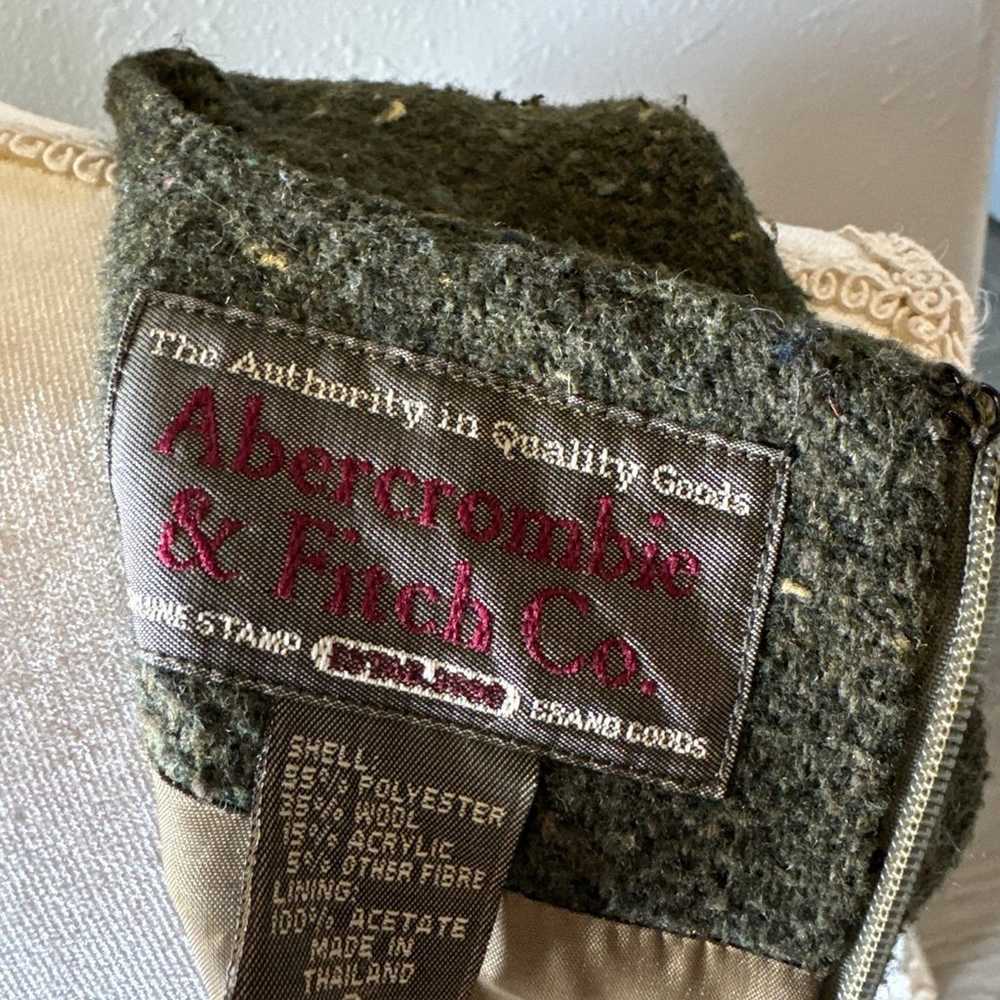 Abercrombie & Fitch co. Vintage Tweed Green Wool … - image 4