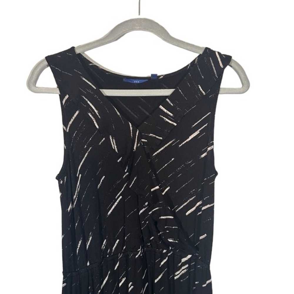 Apt. 9 Black & White Sleeveless V-Neck Side Slit … - image 3