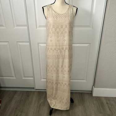 Jones New York Sleeveless Vintage Maxi Dress 100% 