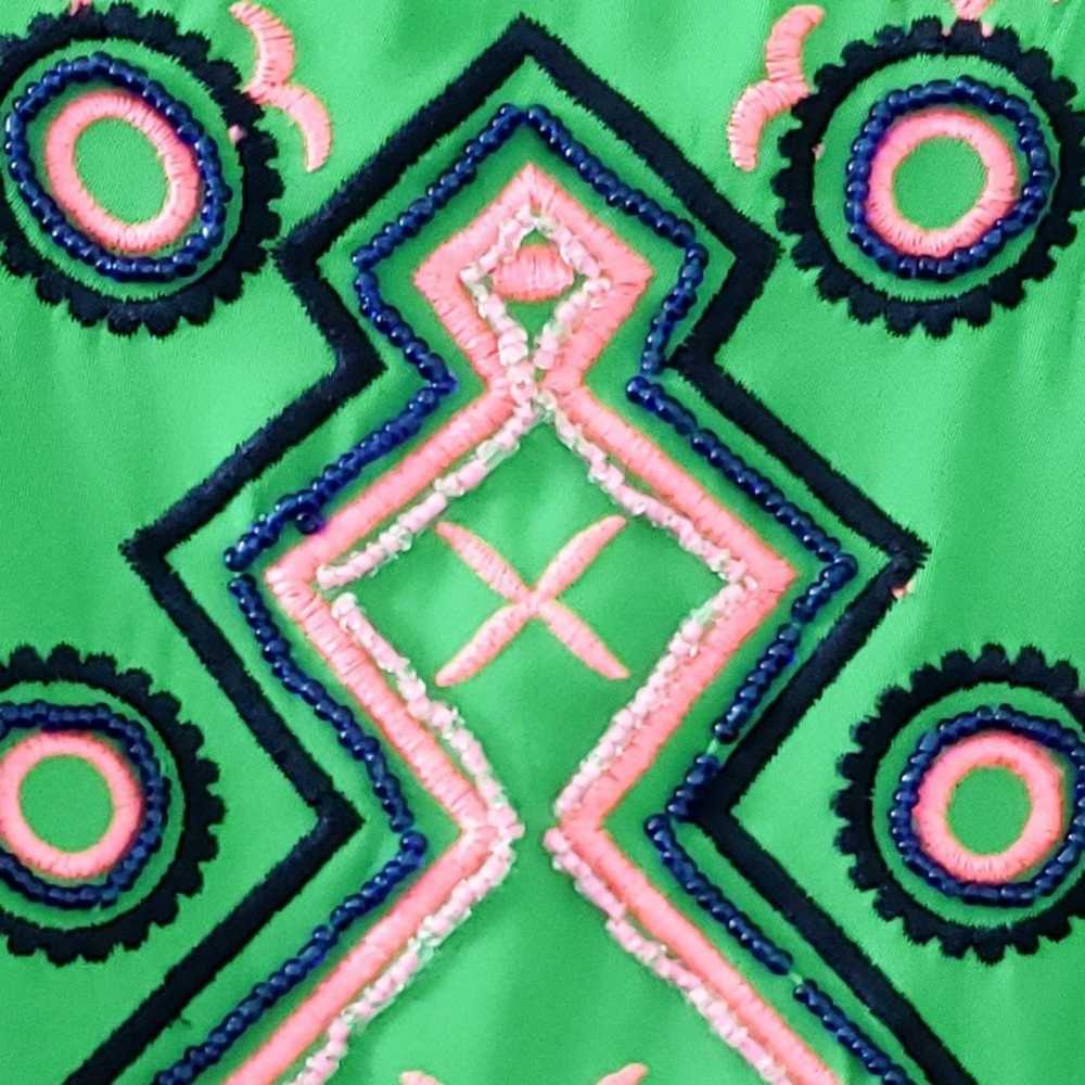 C. Luce Green Romper Beading & Embroidery Small J… - image 2