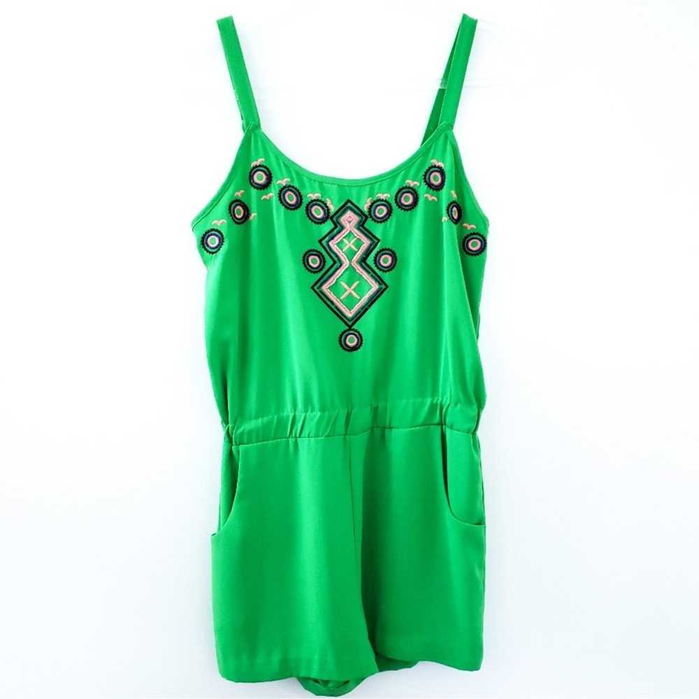 C. Luce Green Romper Beading & Embroidery Small J… - image 8