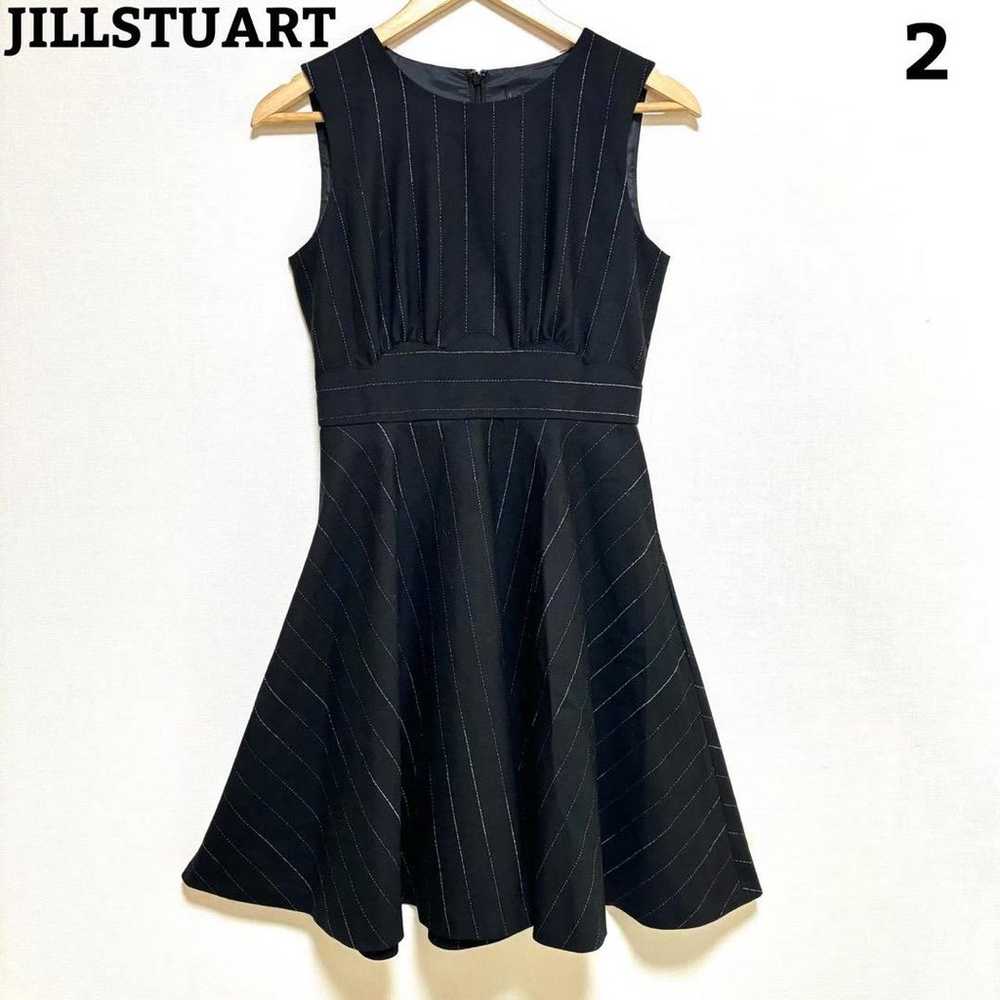 JILLSTUART Sleeveless Stripe Dress Black Size 2 F… - image 1