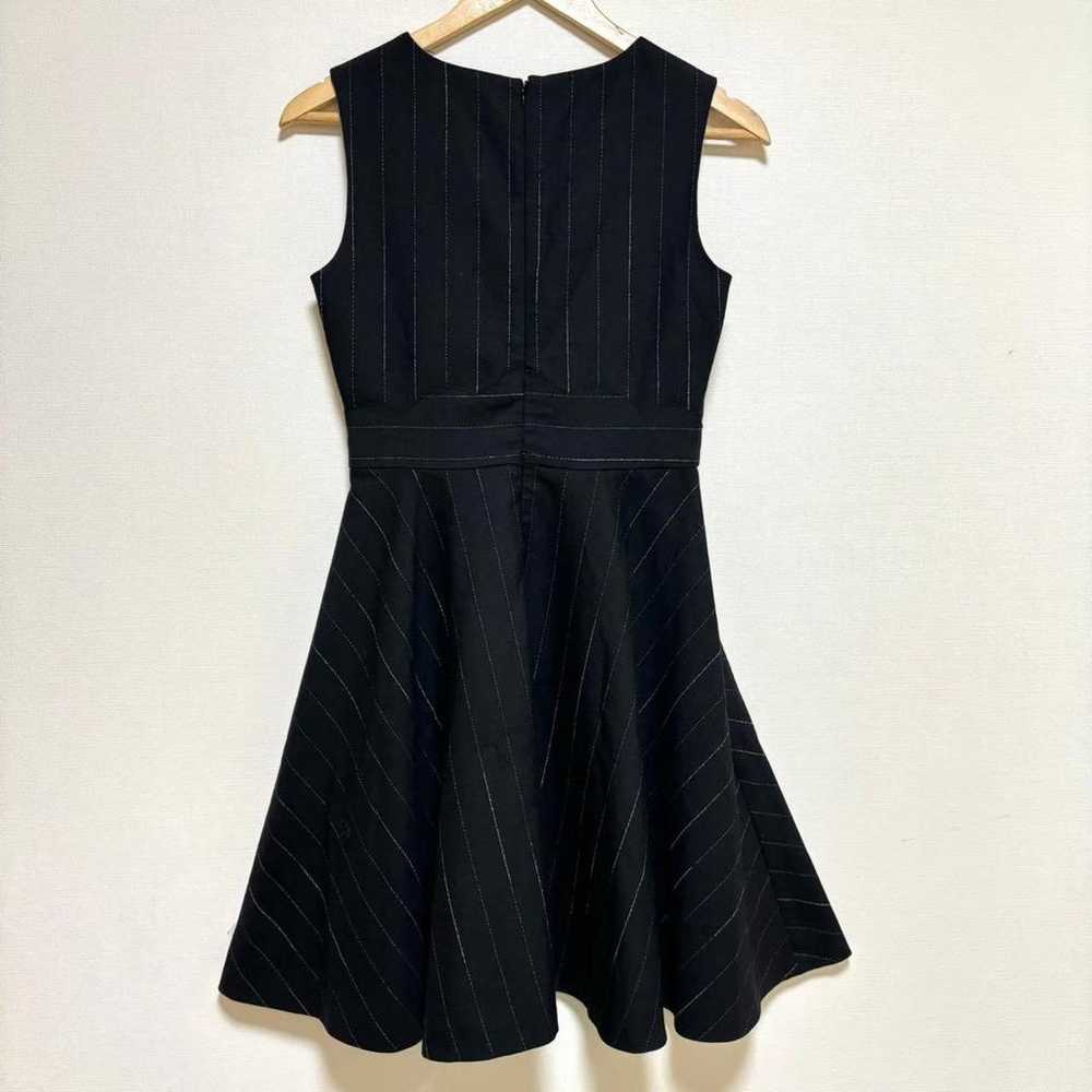 JILLSTUART Sleeveless Stripe Dress Black Size 2 F… - image 7