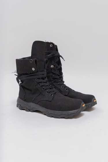 Yohji Yamamoto 19aw canvas vibram boots