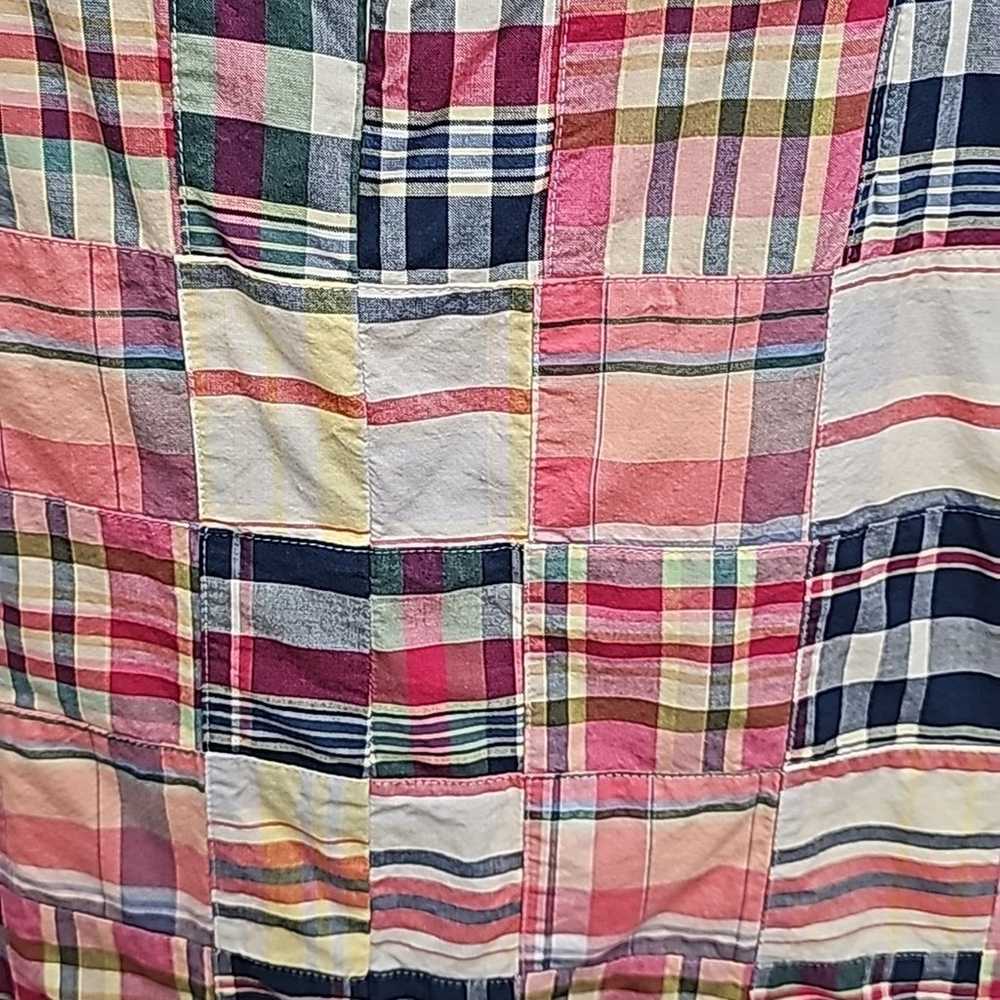 L.L. Bean 100% Cotton Multi Color Plaid Fully Lin… - image 6