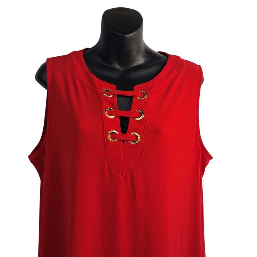 Michael Kors Dress Women's Red Sleeveless Stretch… - image 3