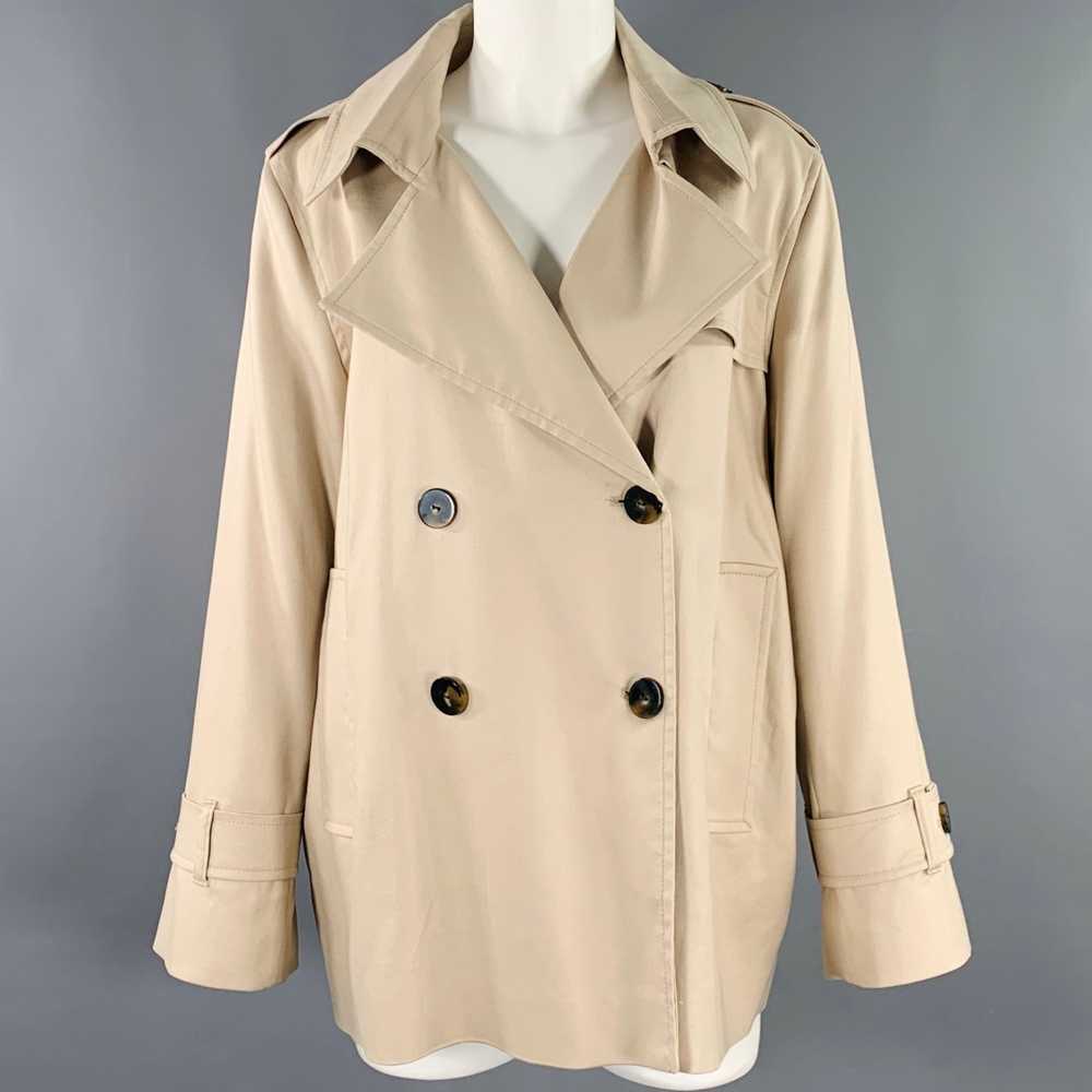 Other Beige Tencel Blend Double Breasted Coat - image 1