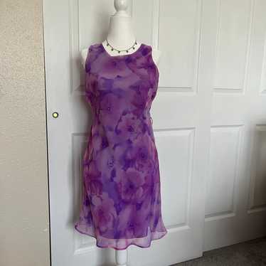 Purple floral y2k dress