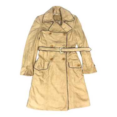 Loewe Brick Suede Trench Coat