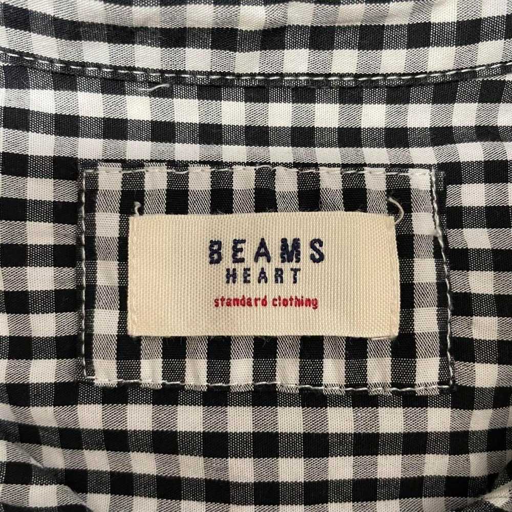 【Like New】BEAMS HEART Monotone Check Shirt - image 6