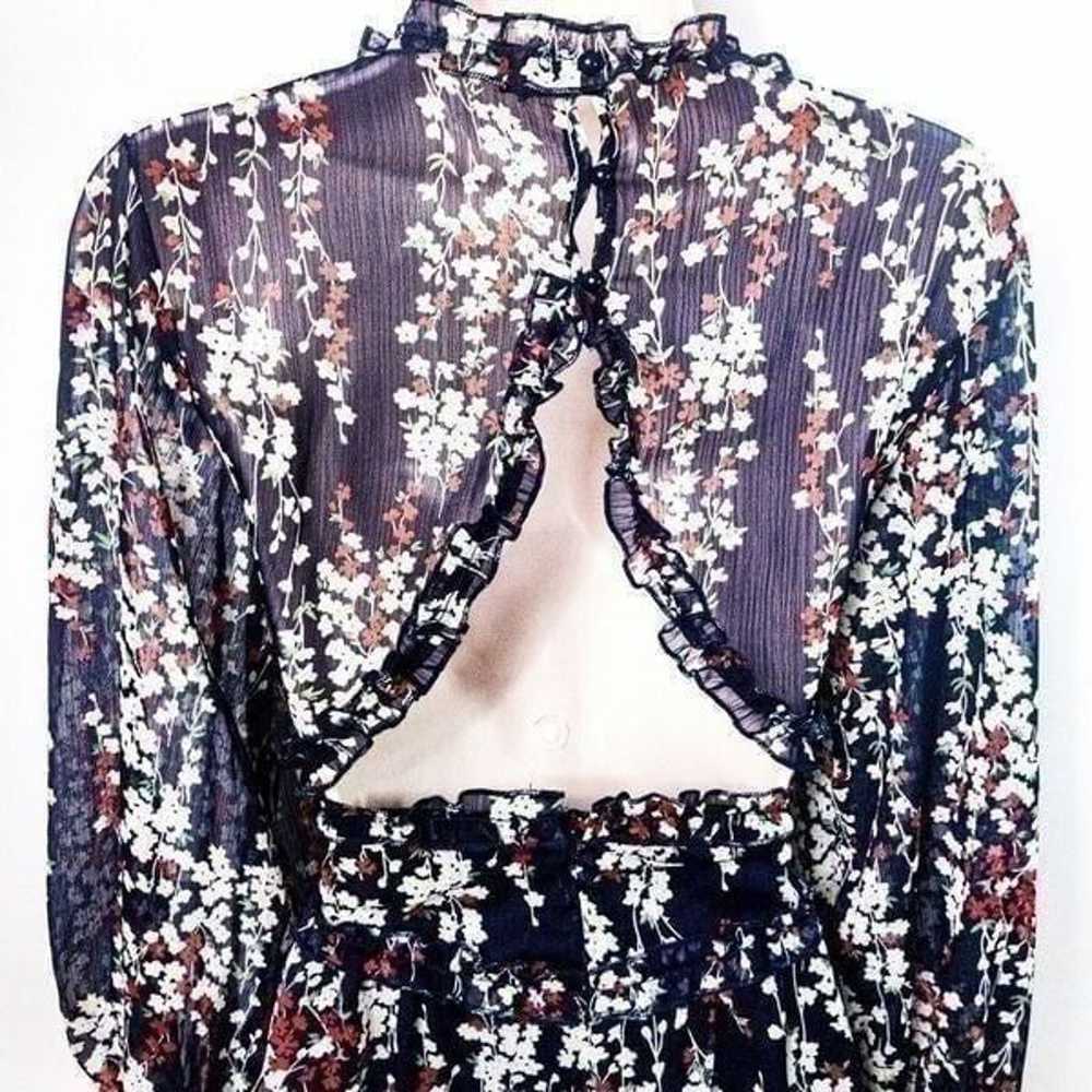 NWOT Ditsy Floral Backless Minidress Sz M - image 4