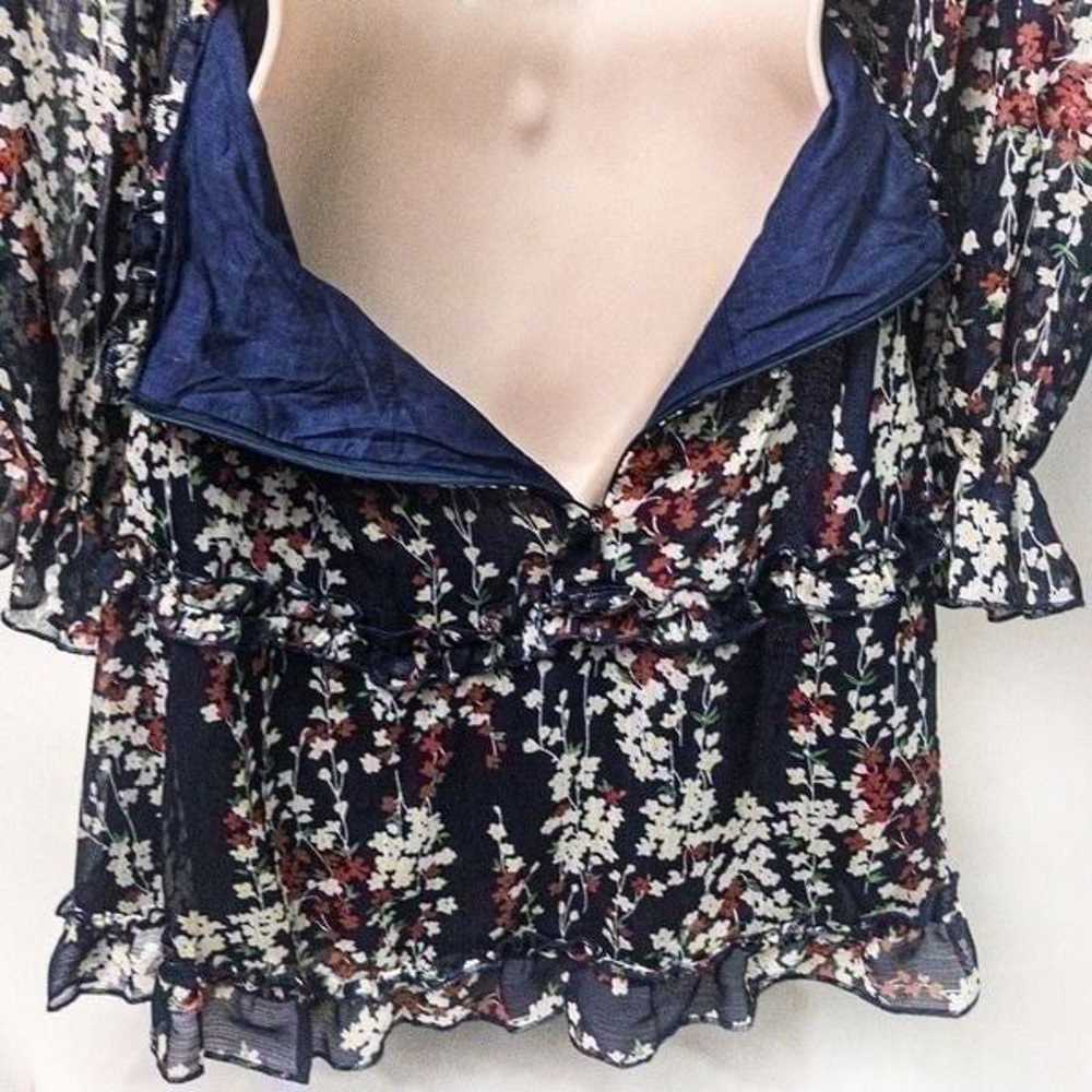 NWOT Ditsy Floral Backless Minidress Sz M - image 5