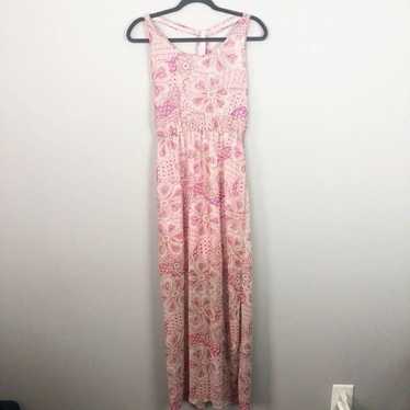 Francescas Blue Rain Pink Maxi Dress