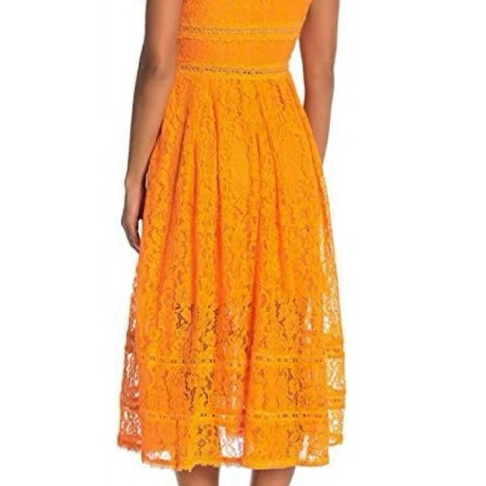 NSR Sleeveless Lace Midi Dress (Orange Peel) - image 3