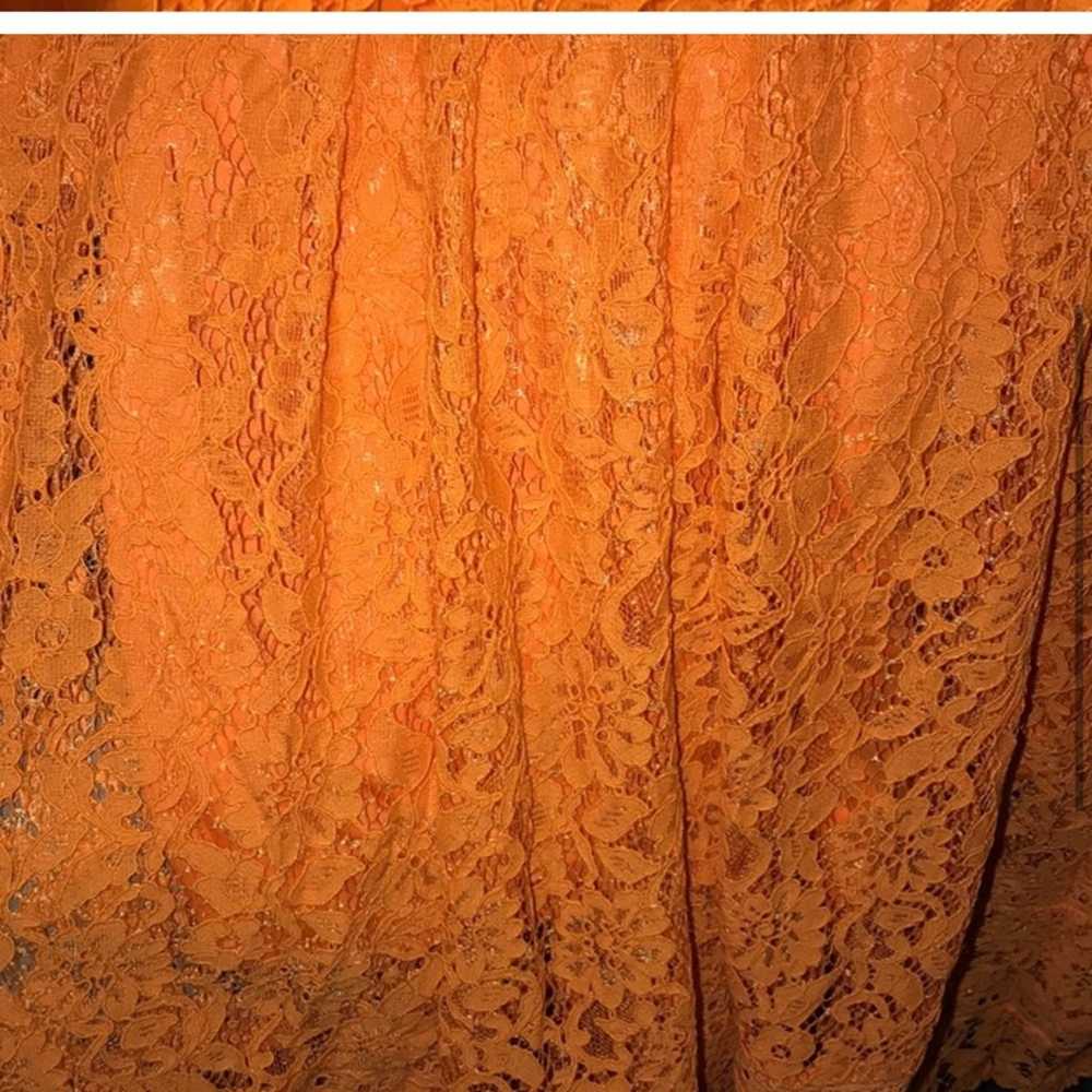 NSR Sleeveless Lace Midi Dress (Orange Peel) - image 6