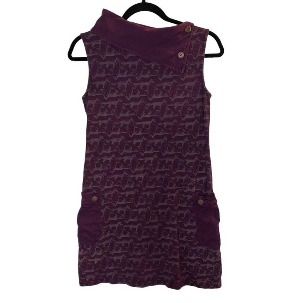 ModCloth Synergy Purple Fox Dress Fox Folklore - image 4