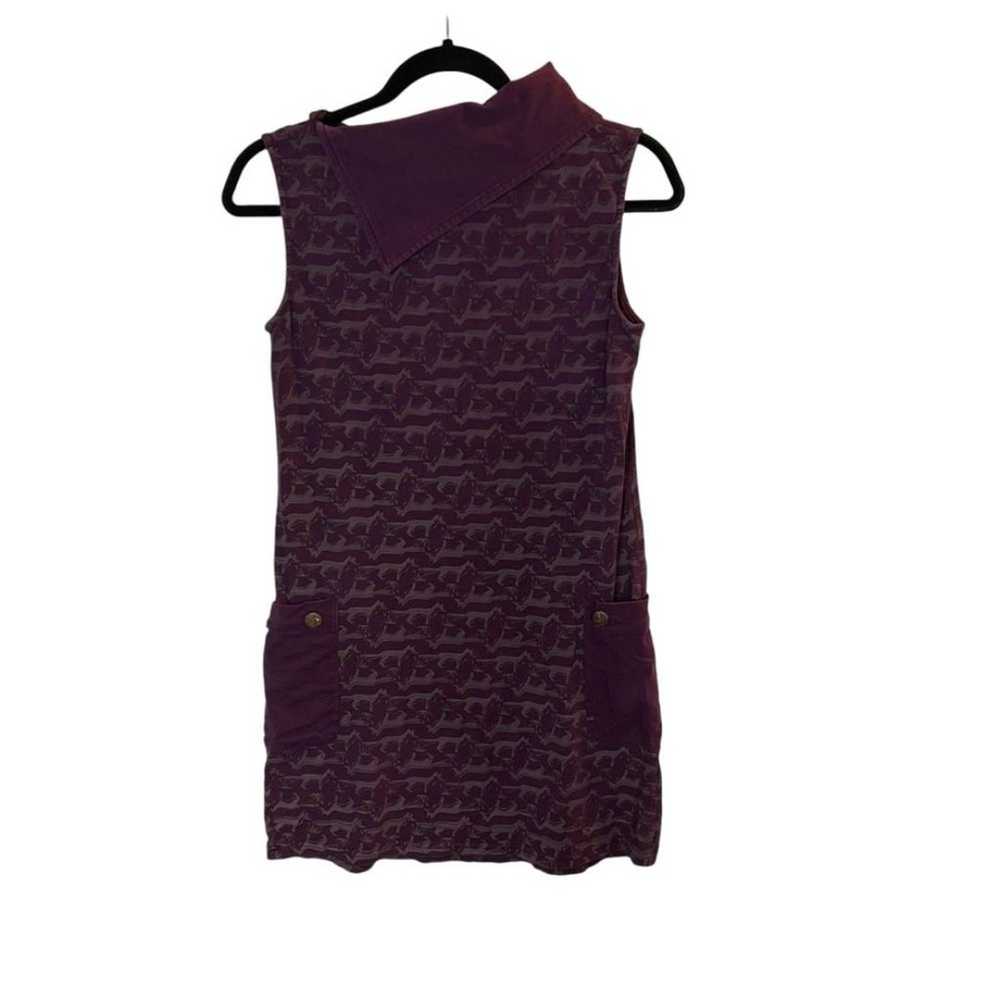 ModCloth Synergy Purple Fox Dress Fox Folklore - image 5