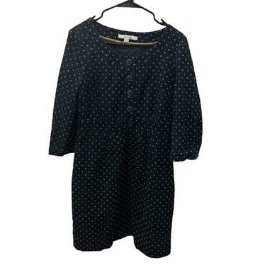 Boden Polka Dot Navy Corduroy Dress Size 8