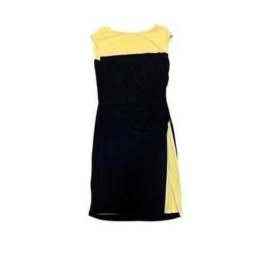 Lauren Ralph Lauren navy and yellow dress