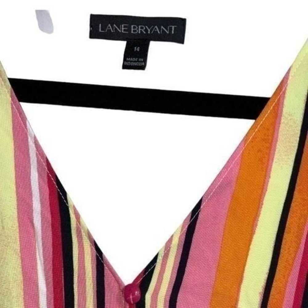 Lane Bryant Stripe Lightweight Dress 14 - image 3