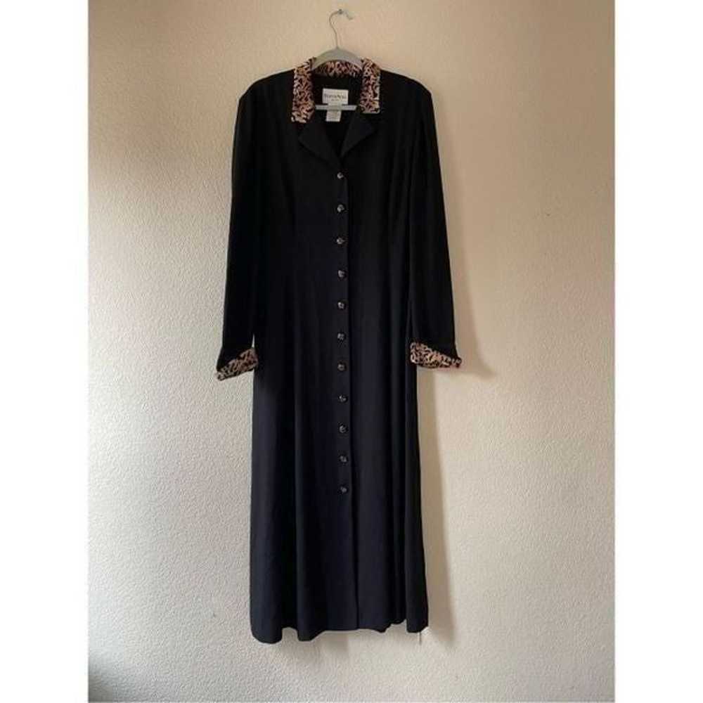 Vintage Danny and Nicole maxi shirt dress size 14… - image 1