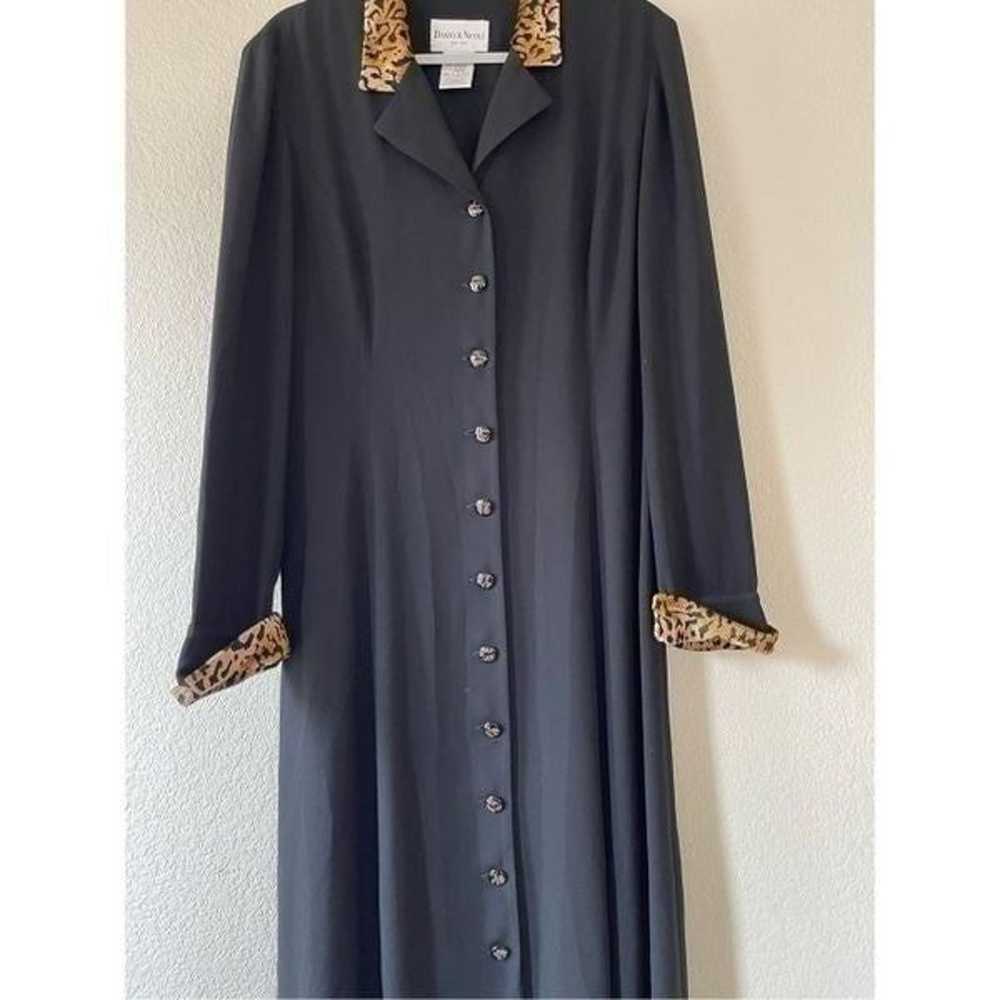 Vintage Danny and Nicole maxi shirt dress size 14… - image 2