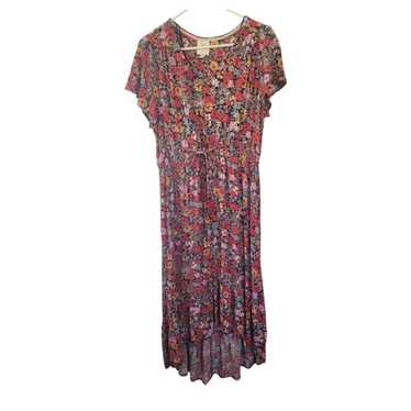 Knox Rose Boho Floral Midi Dress Size Large