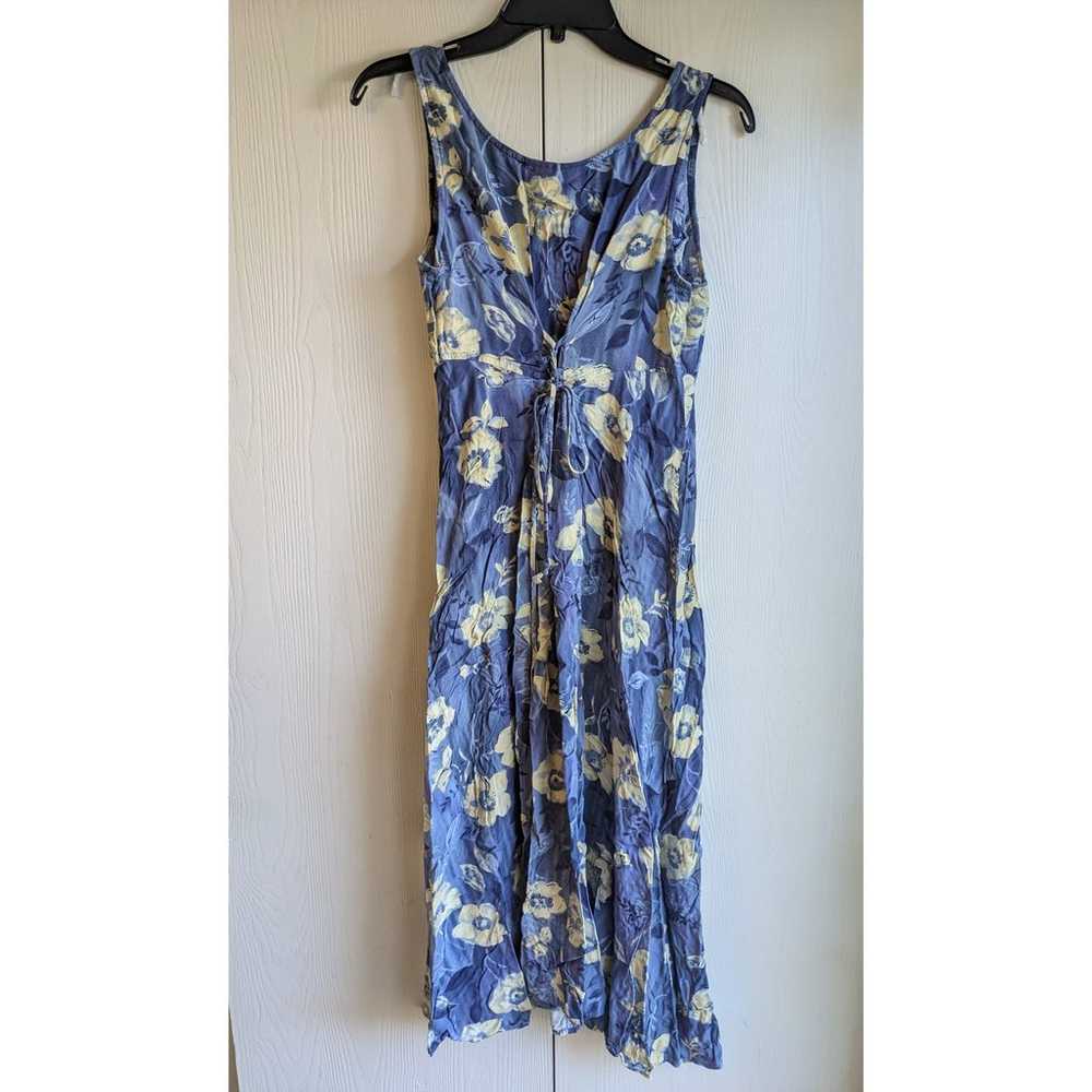 All That Jazz Women's Sleeveless Blue Yellow Flor… - image 2