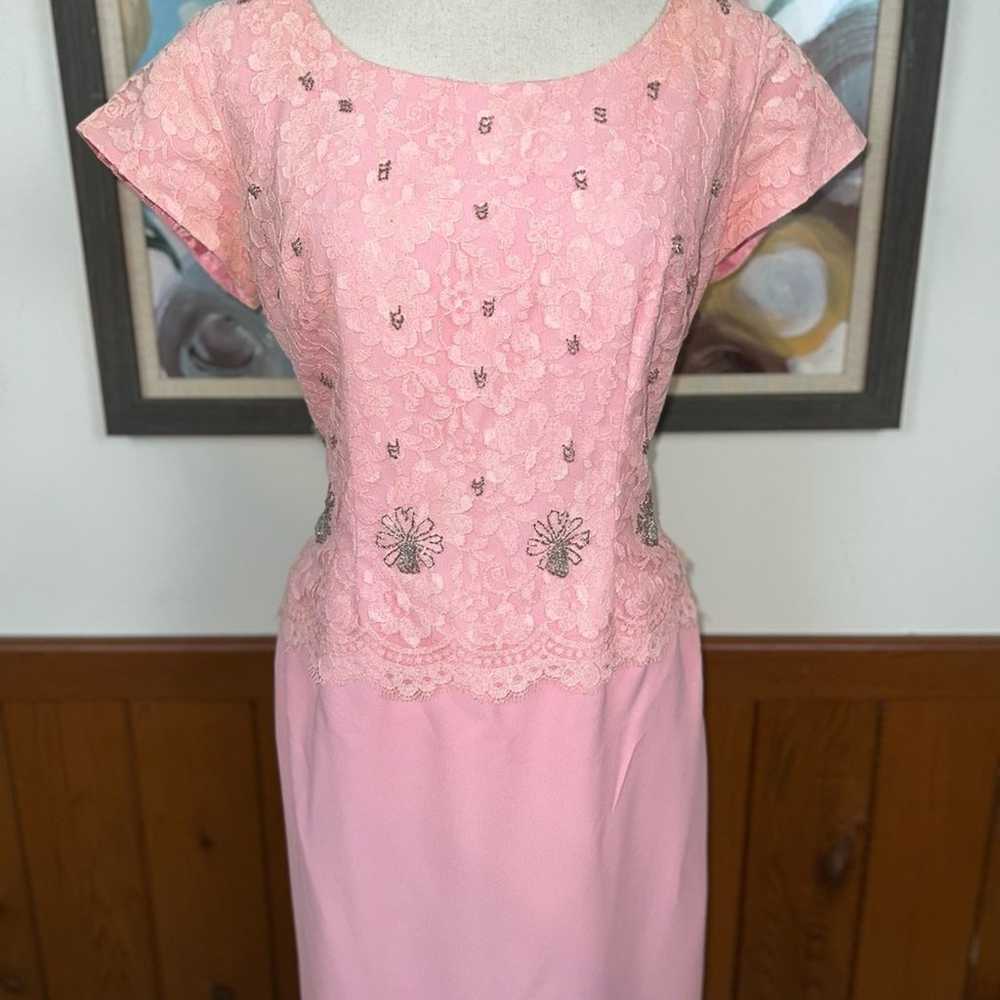 Pretty Vintage 1960s Mother of the Bride Gown! - image 2