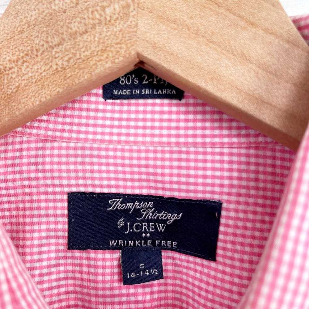 J.Crew J Crew Poplin Shirt Pink Gingham Button Do… - image 5