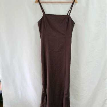 RANDA Camisole One-Piece Long Dress Brown Size 1 - image 1