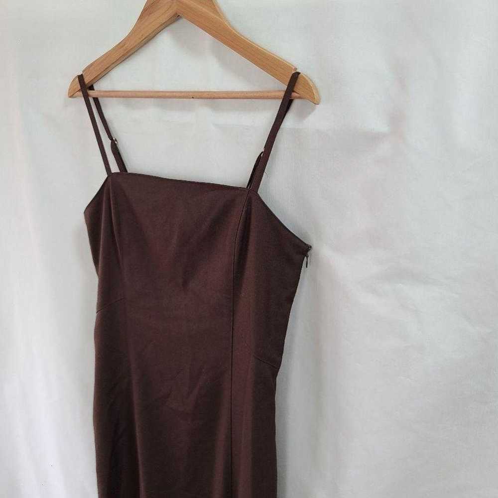 RANDA Camisole One-Piece Long Dress Brown Size 1 - image 4