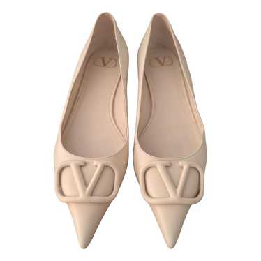 Valentino Garavani Vlogo leather flats