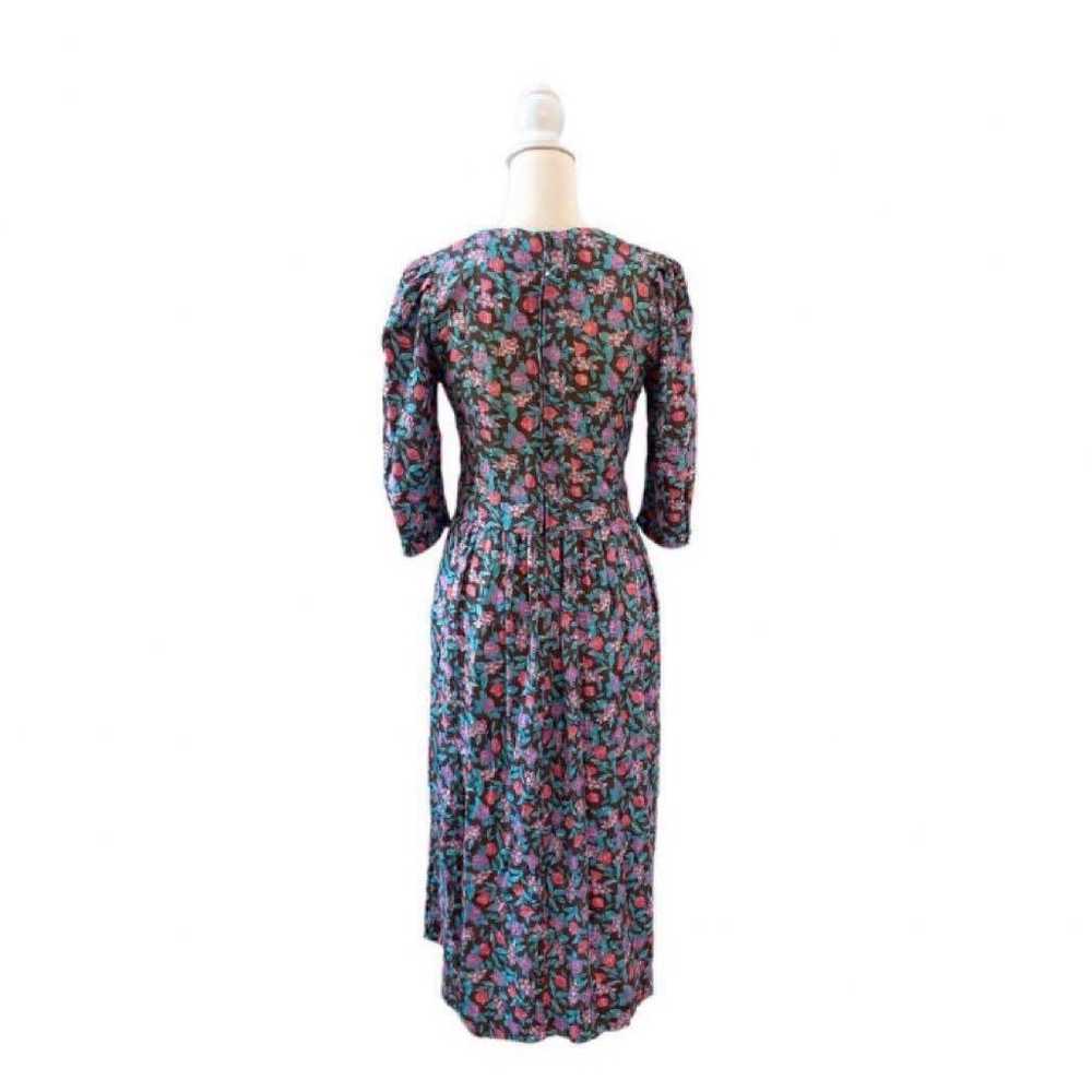 Showa Retro Long Dress Long Sleeve All Over Patte… - image 4