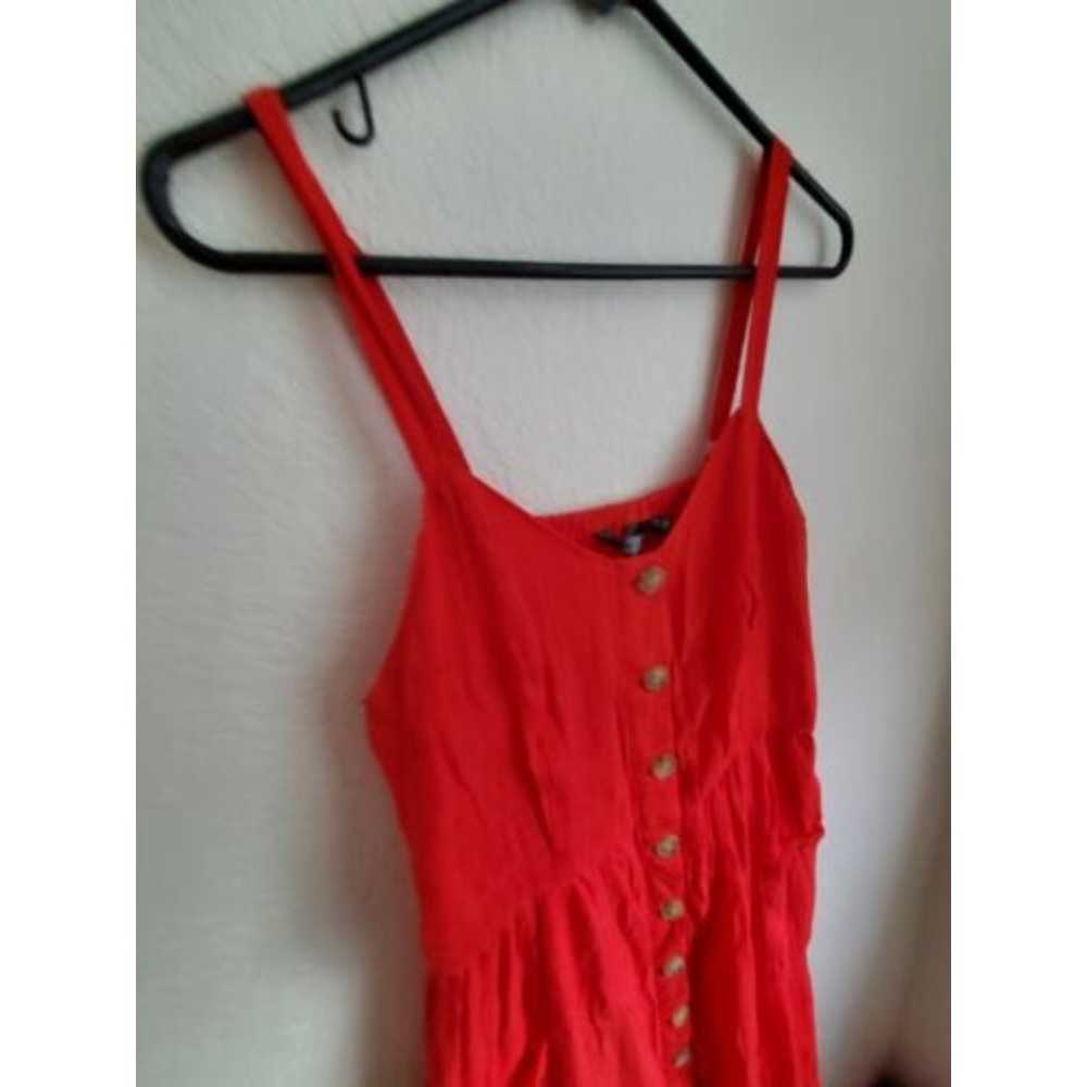 Mlle Gabrielle Dress Women XL Red Sundress Button… - image 4