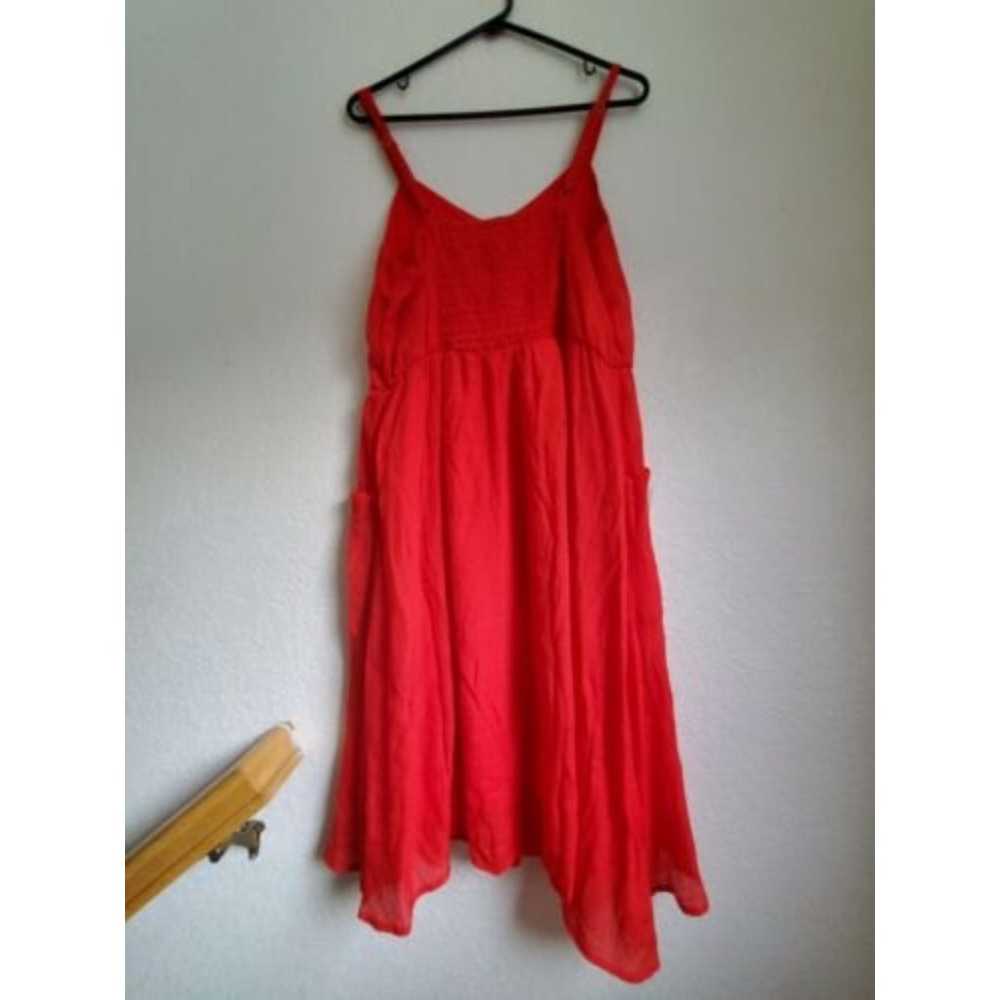 Mlle Gabrielle Dress Women XL Red Sundress Button… - image 9