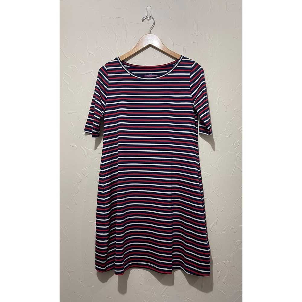 NWOT Vineyard Vines “Sankaty” navy/red/white stri… - image 2