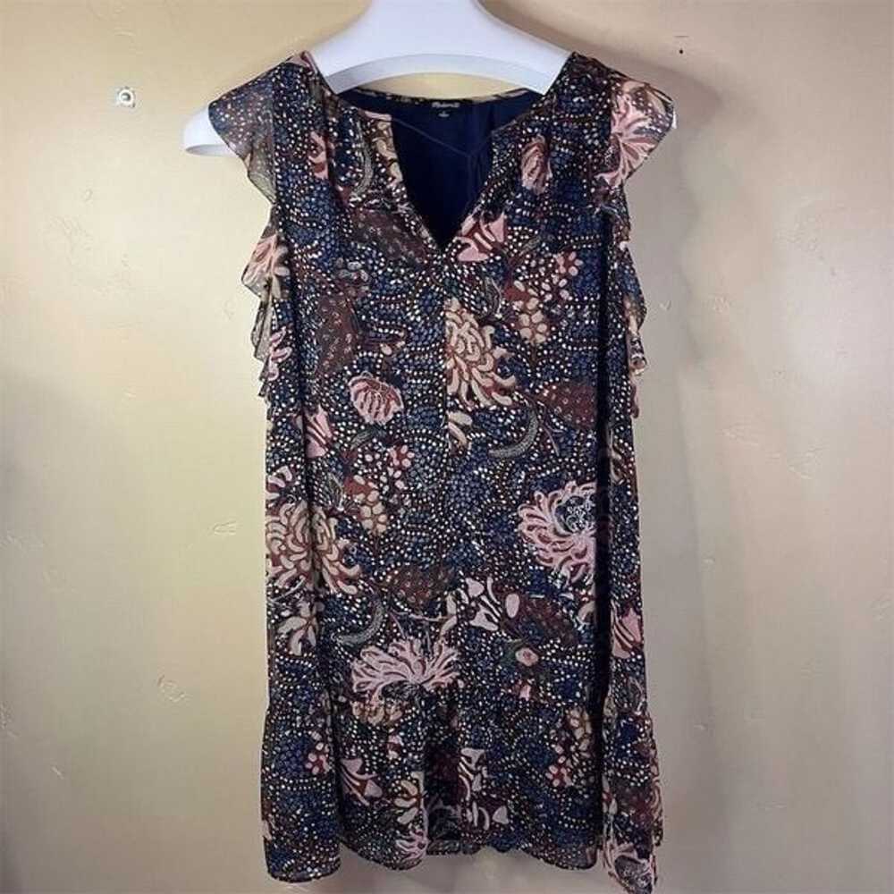 Madewell Womens Size Small Lily Ruffle Dress Sea … - image 2