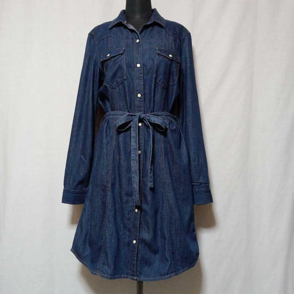 Excellent condition M GAP denim dress, shirt dres… - image 1