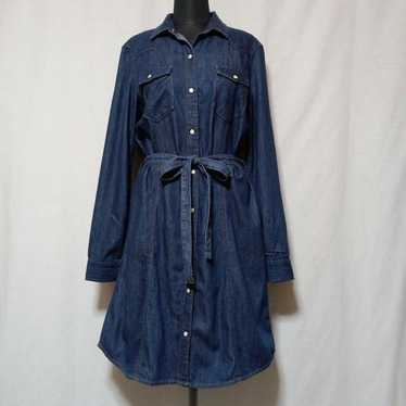 Excellent condition M GAP denim dress, shirt dres… - image 1